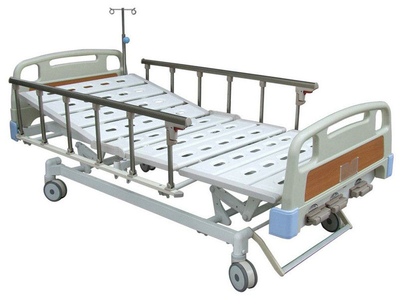 قابل للتعديل يدويّ مستشفى سرير مع 3 غير مستقر, semi فاولر ICU Sickbed