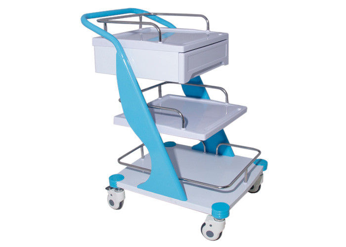 عربة ABS هيكل الطبية ، عربات الدواء للمستشفيات سهولة النقل