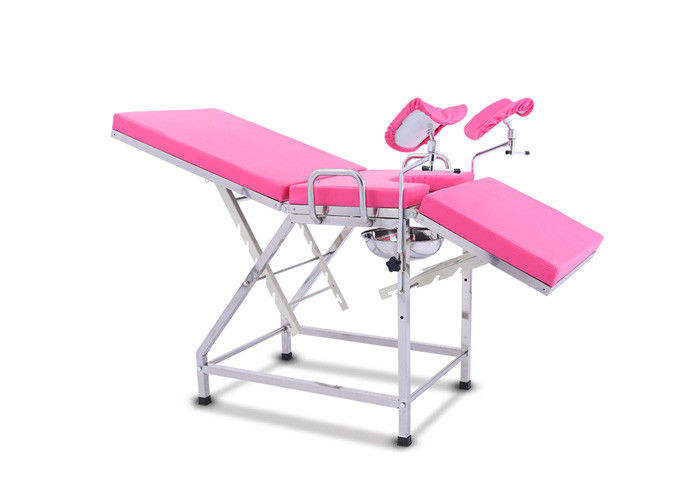 الفولاذ المقاوم للصدأ أمراض النساء الامتحانات الطبية الجداول، الوردي المحمولة فحص كرسي