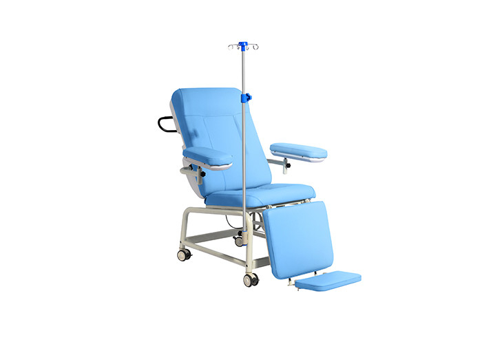 YA-DS-M05B كرسي التبرع بالدم اليدوي مضاد للحشف مع مسند للقدمين