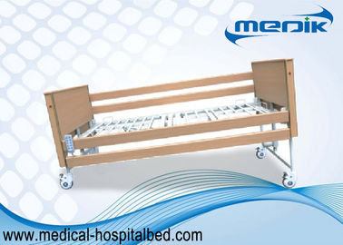سرير ارتفاع قابل للتعديل الرعاية المنزلية مع قفل أسفل القضبان الجانبية على عجلات