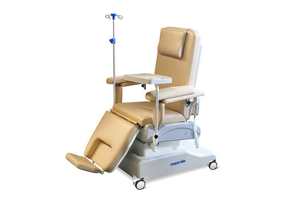 كرسي التبرع بالدم الكهربائي الطبي على عجلات تحميل 240 كجم