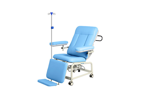 YA-DS-M05B كرسي التبرع بالدم اليدوي مضاد للحشف مع مسند للقدمين