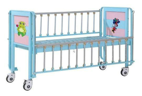 طفل سرير صبور, سرير خاصّ بطبّ الأطفال مع enameled سكّة حديديّة فولاذيّ جانبيّ